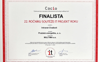 Tisková zpráva: MULTIMA je finalista soutěže IT projekt roku 2024